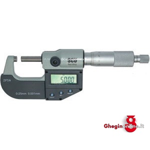 MICROMETRI ELETTRONICI DIGITALI MILLESIMALI TIPO DI PRECISIONE, DIN 863 3789B 75 100 MICROMETRI DIGITALI precision external electronic micrometers Orig. MIB