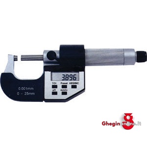 MICROMETRI ELETTRONICI DIGITALI MILLESIMALI TIPO DI PRECISIONE, DIN 863 3789E 75 100 MICROMETRI DIGITALI precision external electronic micrometers Orig. MIB