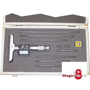 MICROMETRI PER PROFONDITÀ ELETTRONICI DIGITALI MILLESIMALI 3793B 0 200 MICROM.xPROF.DIG.MILL. electronic micrometers for depth measurement Orig. MIB