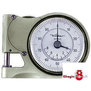 SPESSIMETRI A QUADRANTE DIVISIONE 1/100 DI MM ARCO DA MM 12 3952GA SPESSIMETRI A QUADR. thickness measuring instruments Prod. SCU - Orig. Käfer