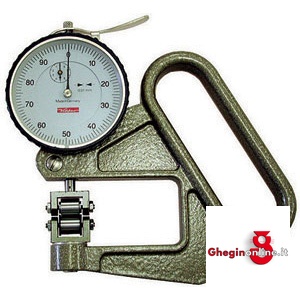 SPESSIMETRI A QUADRANTE TIPO PROFESSIONALE, CON CONTATTI A RULLI E GUIDE 3956GA SPESSIMETRI A QUADR. thickness measuring instruments Prod. SCU - Orig. Käfer