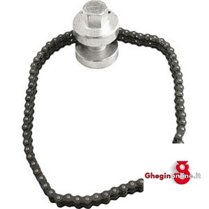 CHIAVI A CATENA DOPPIA SOTTILE PER FILTRI OLIO - ATTACCO ESAG. MASCHI MM 19 396TC 2 EST.CATENAxFILTRI OLIO chain filter wrenches Prod. SCU