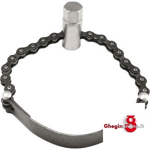 CHIAVI A CATENA E BANDA CON INGRANAGGIO ATTACCO ESAG. MASCHIO 19 MM 396TDG CHIAVE CATENA E NASTRO chain filter wrenches Prod. SCU