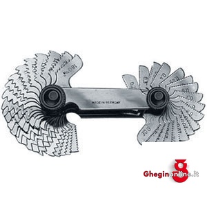 CONTAFILETTI TIPO SEMPLICE PER FILETTI METRICI ISO; CON 24 LAME 3972G CONTAFILETTI screw pitch gauges Prod. SCU