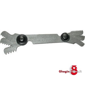 CONTAFILETTI TIPO SEMPLICE PER FILETTI GAS A 55°.CON 6 LAME 3972GE CONTAFILETTI screw pitch gauges Prod. SCU