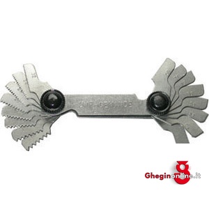 CONTAFILETTI TIPO SEMPLICE PER FILETTI UNF A 60°.CON 16 LAME 3972GL CONTAFILETTI screw pitch gauges Prod. SCU
