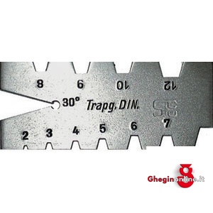 CALIBRI PER FILETTI/UTENSILI TIPO PER FILETTI TRAPEZOIDALI DA MM 2 A MM 12 E 30° 3976G CALIBRIxFILETTI/UTENS. combined turning and thread gauges Prod. SCU
