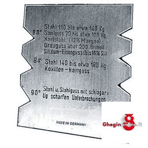 CALIBRI PER UTENSILI DA TORNIO IN METALLO DURO 3981GA CALIBRI X UTENSILI lathe tool gauges Prod. SCU
