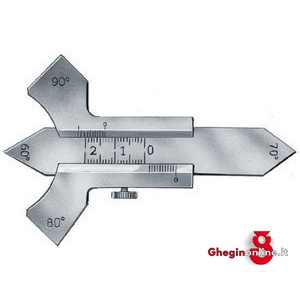 CALIBRI PER LA MISURAZIONE DI SALDATURE CON PUNTE A 60°, 70°, 80°, 90° 3987G CALIBRIxMIS.SALDATURE welding seam gauges Prod. SCU
