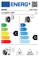 Pneumatici Auto Invernali NEXEN W-ICE3 215/60 R17 96 T - immagine 2