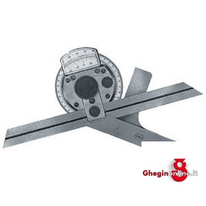 RAPPORTATORI UNIVERSALI CON LENTE INGRANDIMENTO ESECUZIONE DI ALTISSIMA PRECISIONE ASTA DA MM 500 4028GB RAPPORTATORI UNIVERS. bevel protractors Prod. SCU