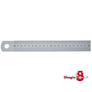 RIGHE SEMIRIGIDE TIPO A DIMENSIONI MAGGIORATE GRADUAZIONE IN MM, LETTURA DA DX A SX 4043GP 2000 RIGHE SEMIRIGIDE steel rulers Prod. SCU