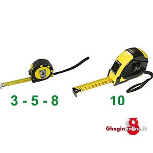 FLESSOMETRI PER INTERNI ED ESTERNI TIPO PROFESSIONALE 4141DA 10 FLESSOMETRI measuring tapes Prod. SCU