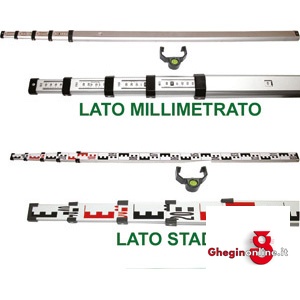 ASTE GRADUATE TELESCOPICHE 4142G ASTE GRADUATE TELESC. telescopic meters Orig. Richter