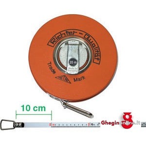 ROTELLE METRICHE NASTRO ACCIAIO SMALTATO BIANCO LARGH. MM 13; DIVISIONE IN MM 4149GD 50 ROTELLE METRICHE steeI measuring tapes Orig. Richter