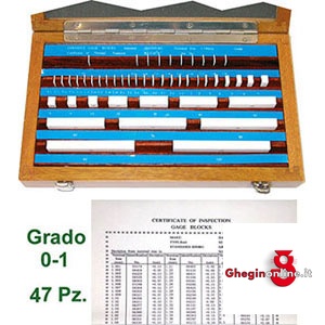 BLOCCHETTI DI RISCONTRO IN ASSORTIMENTO PRECISIONE 0 4345GA ASS.BLOCC.DI RISCONTRO gauges block sets Orig. MIB