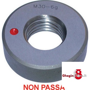 CALIBRI AD ANELLO PER FILETTATURE -NON PASSA 4350GL 36 CAL.AN.X FIL.NON PASSA thread ring gauges Orig. MIB