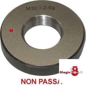 CALIBRI AD ANELLO PER FILETTATURE - NON PASSA 4350GS 42 1.5 CAL.AN.X FIL.NON PASSA thread ring gauges Orig. MIB