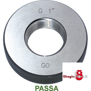 CALIBRI AD ANELLO PER FILETTATURE -PASSA - GAS 4350GV 2 CAL.ANELL.XFIL.PASSA thread ring gauges Orig. MIB