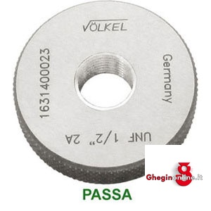 CALIBRI AD ANELLO PER FILETTATURE - PASSA - UNF 4350LS NR4 CALIBRI ANELLO X FIL. thread ring gauges Orig. Völkel