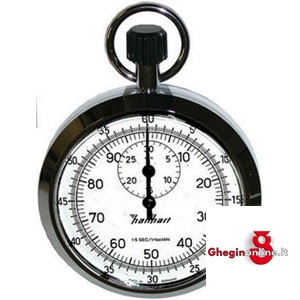 OROLOGI CONTATEMPO CASSA: IN ACCIAIO INOSSIDABILE; DIVISIONE: 1/5 DI SECONDO E 1/100 DI MINUTO 4382G OROLOGI CONTATEMPO addition timers Prod. SCU - Orig. Hanhart
