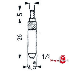 TASTI PROLUNGATI MM.26 4405GD TASTI PROLUNGATI mm.26 accessories for dial indicators Prod. SCU - Orig. Käfer