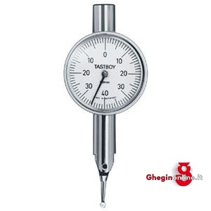 COMPARATORI A TASTO SPOSTABILE TIPO CON QUADRANTE Ø MM 28, ATTACCO Ø MM 8, DIVISIONE 1/100 4412GC COMPARATORI T/SPOSTAB. tastknirps dial test indicators Prod. SCU - Orig. Käfer