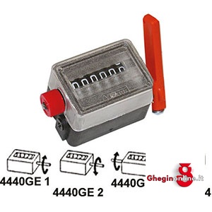 CONTACOLPI PER MACCHINA ADDIZIONA RITORNO AUTOMATICO DELLA LEVA AL PUNTO DI PARTENZA 4440GE 2 CONTACOLPI x MACCHINA stroke counters Prod. SCU