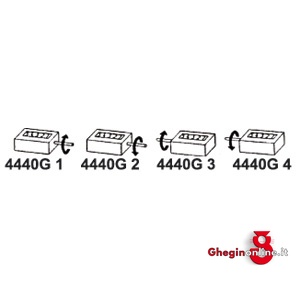 CONTACOLPI PER MACCHINA ADDIZIONA RITORNO AUTOMATICO DELLA LEVA AL PUNTO DI PARTENZA 4440G 2 CONTACOLPI x MACCHINA stroke counters Prod. SCU - Orig. IVO - immagine 2