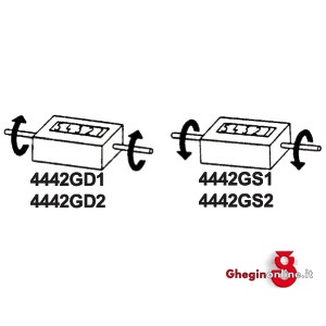 CONTACOLPI PER MACCHINA ADDIZIONA AZZERA CON LEVA 4442GD 2 CONTACOLPI x MACCHINA stroke counters Prod. SCU - Orig. IVO - immagine 2