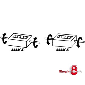 CONTAMETRI PER MACCHINE ROTAZIONE DX-AZZERAMENTO A LEVA 4444GD CONTAMETRI X MACCHINE meter-counters Prod. SCU - Orig. IVO - immagine 2