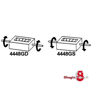 CONTAMETRI PER MACCHINE AZZERAMENTO CON LEVA 4448GD CONTAMETRI x MACCHINE meter-counters Prod. SCU - Orig. IVO - immagine 2
