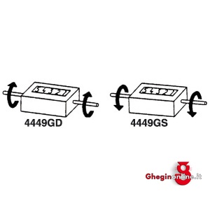 CONTAMETRI PER MACCHINE AZZERAMENTO CON LEVA 4449GS CONTAMETRI x MACCHINE meter-counters Prod. SCU - immagine 2