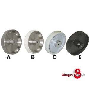 RUOTE PER CONTAMETRI; FASCIA GOMMATA ZIGRINATA IN HYTREL 4452GE RUOTE X CONTAMETRI wheels for meter-counters Prod. SCU