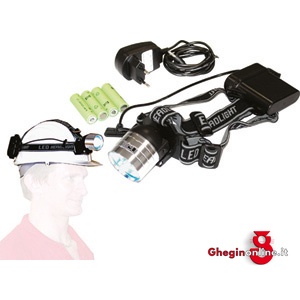 LAMPADE FRONTALI A LED A BATTERIA TIPO PROFESSIONALE RICARICABILE 4471C LAMPADE FRONTALI led head-lights Prod. SCU