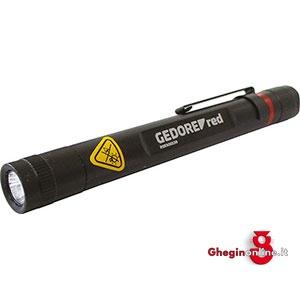 LAMPADE A LED A TORCIA A BATTERIA IN ALLUMINIO DI PICCOLE DIMENSIONI 4471GBA LAMPADE A LED battery ledlights Orig. Gedore red