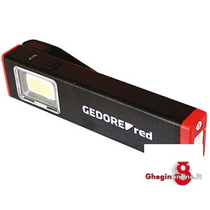 LAMPADE A LED A TORCIA RICARICABILI TIPO TASCABILE LUNGH. MM 89 4471LB 1 LAMPADE A LED RICARIC. led rechargeable cordless lights Orig. Gedore red