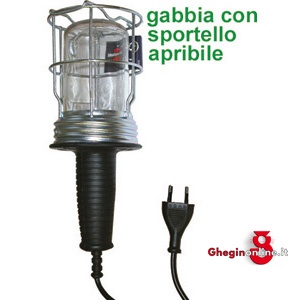 LAMPADE PORTATILI ELETTRICHE TIPO PROFESSIONALE CON TELAIO IN METALLO 4472GA LAMPADE PORTATILI electric portable lamps Prod. SCU