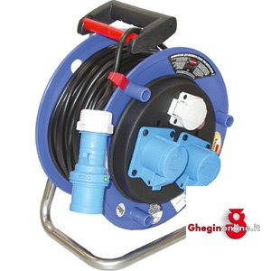 AVVOLGICAVI TIPO PESANTE INDUSTRIALE, IN SPECIALE PLASTICA INFRANGIBILE; COMPLETO DI CAVO 4474GB AVVOLGICAVI cable drums Prod. SCU