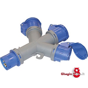 SPINE E PRESE INDUSTRIALI 4474GTH DISTRIBUTORI A 3 PRESE industrial plugs and outlets Prod. SCU