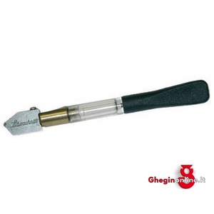 TAGLIAVETRI AD OLIO DA TAGLIO TIPO CON 1 ROTELLA IN HARTMETALL 4492G TAGLIAVETRI AD OLIO oil glass cutters Prod. SCU - Orig. Silberschnitt