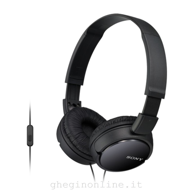 Cuffie microfono filo Cuffie microfono filo Sony MDRZX110APB CE7 SERIE ZX Pieghevole Black (ord.min.1.00 unità)