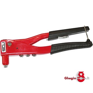 PINZE RIVETTATRICI PER RIVETTI IN ALLUMINIO FINO Ø MM 4,8 IN RAME,ACCIAIO FINO Ø MM 4 498 PINZE RIVETTATRICI hand-riveters Prod. SCU