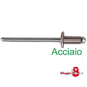 RIVETTI (CF. 1000 PZ) IN ACCIAIO, GAMBO IN FERRO 512 4.8 16 RIVETTI (cf. 500 pz) rivets Prod. SCU