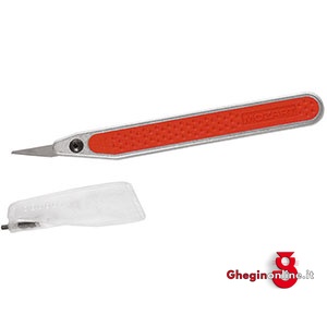 COLTELLI LAMA SOTTILE IMPUGNATURA IN ALLUMINIO CON INSERTI IN MATERIALE SINTETICO 5228GO COLTELLI LAMA SOTTILE small blades cutters Prod. SCU