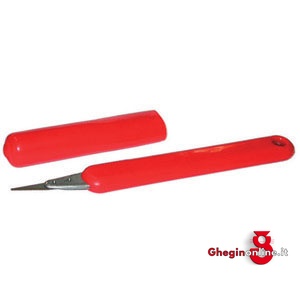 COLTELLI LAMA SOTTILE IMPUGNATURA IN ALLUMINIO RIVESTITA MATERIALE SINTETICO 5228GP COLTELLI LAMA SOTTILE small blades cutters Prod. SCU