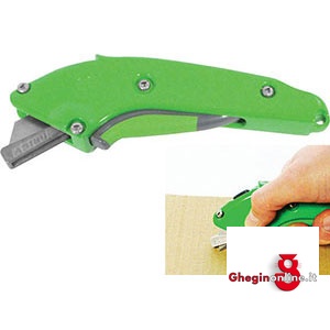 COLTELLI UNIVERSALI DI SICUREZZA CON SISTEMA ANTINFORTUNISTICO E LAMA RETRATTILE AUTOMATICAMENTE 5233CE COLT.UNIV.DI SICUREZZA safety universal knives Prod. SCU