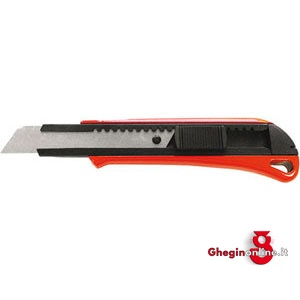 COLTELLI UNIVERSALI CON LAME A SETTORI CON AVANZAMENTO/RIENTRO A PULSANTE- IN METALLO 5233GM COLTELLI UNIVERS. T.P. universal knives Prod. SCU