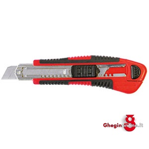 COLTELLI UNIVERSALI CON LAME A SETTORI CON AVANZAMENTO/RIENTRO A PULSANTE TIPO INDUSTRIALE 5233T COLTELLI UNIVERSALI universal knives Orig. Gedore red
