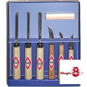 ASSORTIMENTI UTENSILI PER TAGLIARE LINOLEUM E MATERIE PLASTICHE 5238GA ASS.UTENS.X TAGLIARE linoleum carving tools in plastic kit Prod. SCU